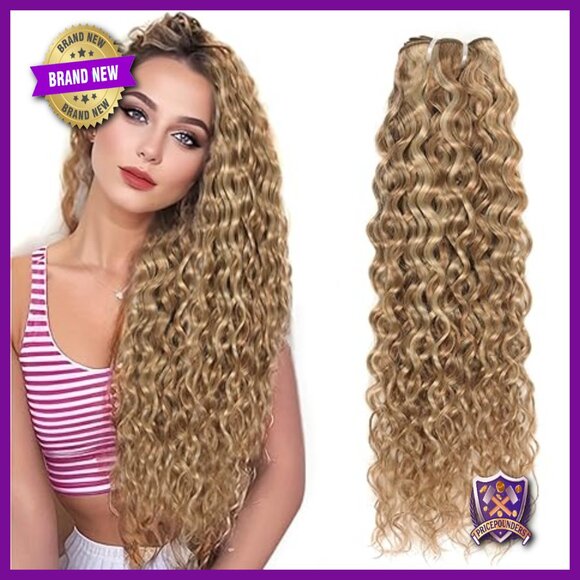 14 Inch Human Hair Extensions Water Wave Clip In 100g Virgin Hair main image 2
